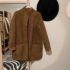 Old Navy long, Tall, Sherpa jacket.